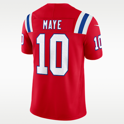 New England Patriots Drake Maye Limited Jersey - Red