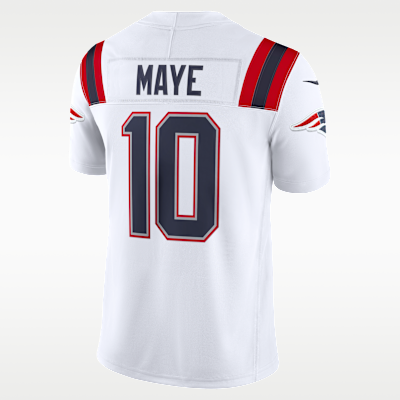 New England Patriots Drake Maye Limited Jersey - White
