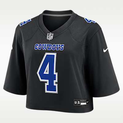 Women's Dallas Cowboys Dak Prescott Game Jersey - Black