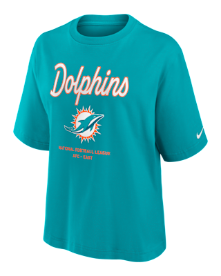 Miami Dolphins Essential Script Boxy Women's T-Shirt