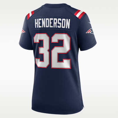 Women's New England Patriots TreVeyon Henderson Game Jersey - Navy