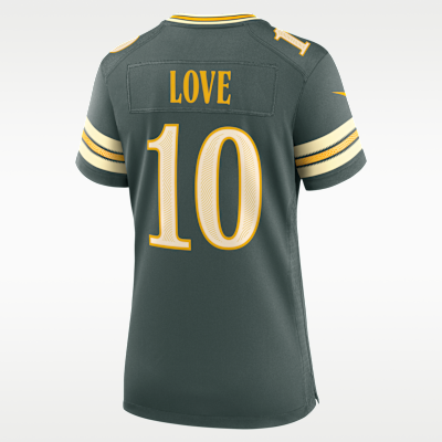 Women's Green Bay Packers Jordan Love Rivalries Game Jersey - Green