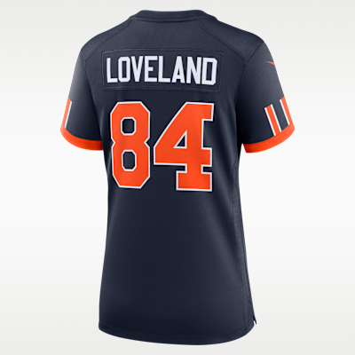 Women's Chicago Bears Colston Loveland Rivalries Game Jersey - Navy