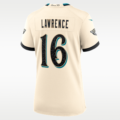 Women's Jacksonville Jaguars Trevor Lawrence Rivalries Game Jersey - Natural