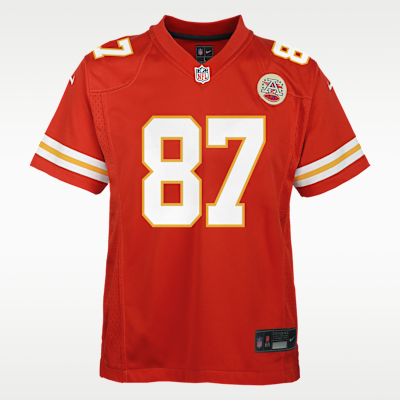 Youth Kansas City Chiefs Travis Kelce Game Jersey - Red