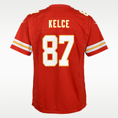 Youth Kansas City Chiefs Travis Kelce Game Jersey - Red