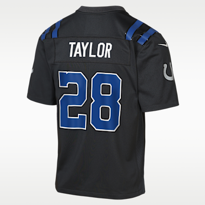 Youth Indianapolis Colts Jonathan Taylor Rivalries Game Jersey - Black