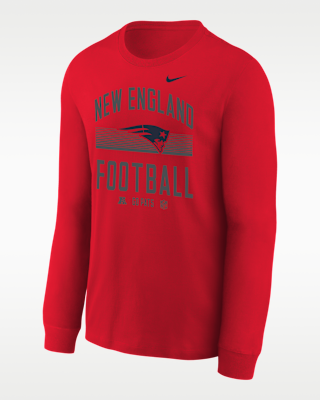 New England Patriots Hometown Big Kids' Long-Sleeve T-Shirt