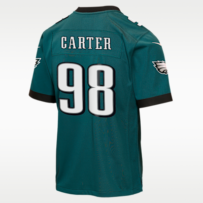 Youth Philadelphia Eagles Jalen Carter Game Jersey - Green