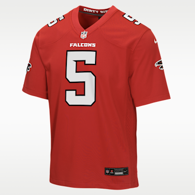 Youth Atlanta Falcons Drake London Game Jersey - Red