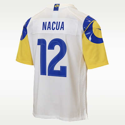 Youth Los Angeles Rams Puka Nacua Game Jersey - White