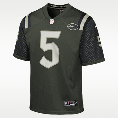 Youth New York Jets Garrett Wilson Rivalries Game Jersey - Green