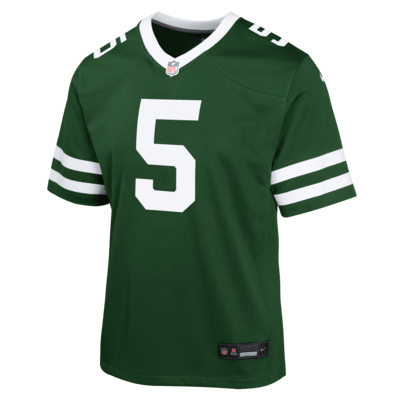 Youth New York Jets Garrett Wilson Game Jersey - Green